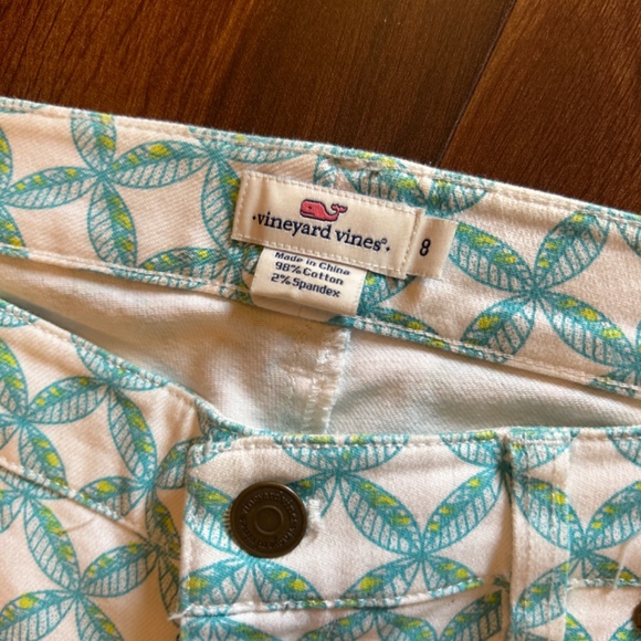 VINEYARD VINES Leaf design Pants size 8 - Picture 3 of 9
